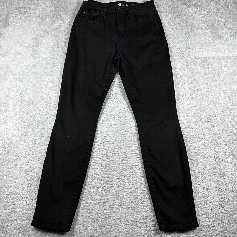 7 For All Mankind Black Ankle Jeans